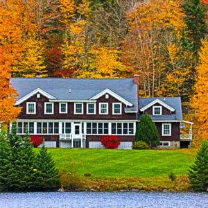秋の美しい家1