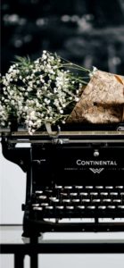 タイプライターとかすみ草