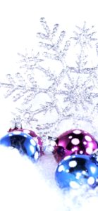 ブルーとピンクのツリー飾り2