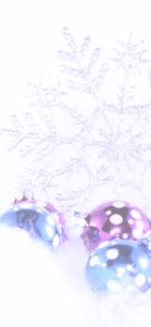 ブルーとピンクのツリー飾り1