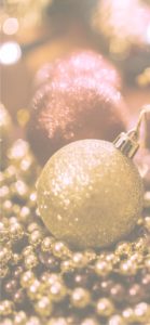 金色と茶色のツリーの飾り1