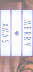 メリークリスマスのネオンプレート1