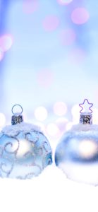 シルバーのツリー飾り