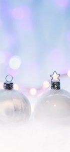 ホワイトのツリー飾り