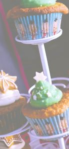 クリスマスツリーのカップケーキ2