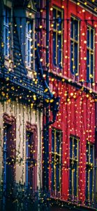 クリスマスのビルの飾り1