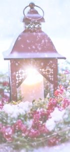 赤いランタンとリース1