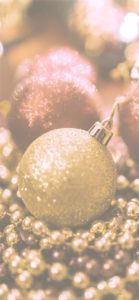 ゴールドのツリー飾り1