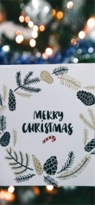 クリスマスのメッセージカード1