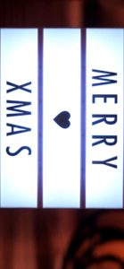 クリスマスのメッセージライト1