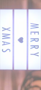 クリスマスのメッセージライト2