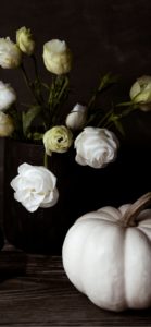 白いバラと白いカボチャ2
