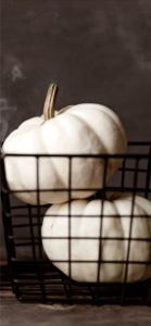 カゴに入った白いカボチャ2