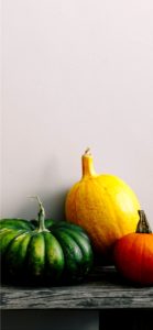 並べたカボチャ6