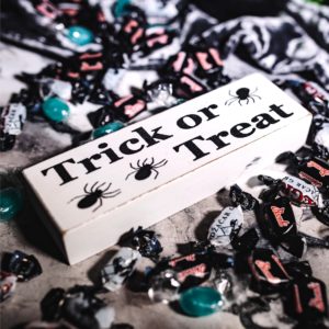 ハロウィンキャンディとメッセージプレート1