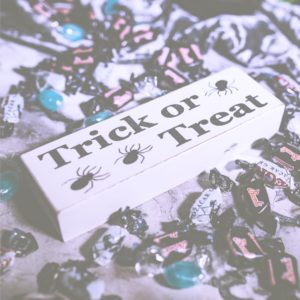 ハロウィンキャンディとメッセージプレート2