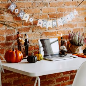 ハロウィンデスク1