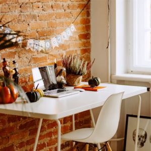 ハロウィンの机1