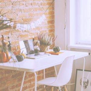 ハロウィンの机2