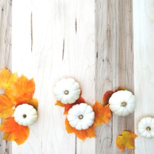 落葉と白いカボチャ2