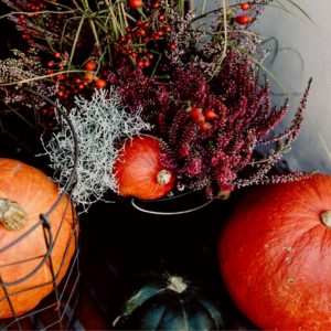 秋の花とかぼちゃ2