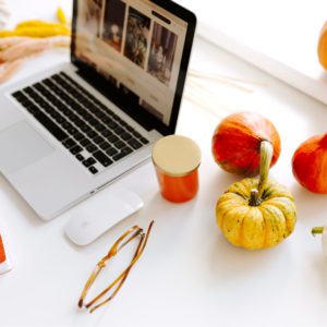 ハロウィンのデスク4