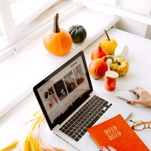 ハロウィンのデスク1