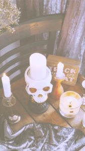 ガイコツのキャンドル1