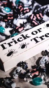 ハロウィンキャンディとメッセージプレート2