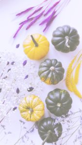 黄色のかぼちゃと緑のかぼちゃ2