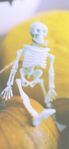 ガイコツフィギュアとかぼちゃ1