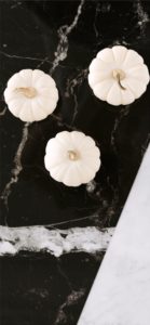 白いカボチャと黒い床2