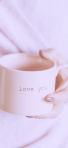 ピンクのマグカップ1