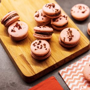 ピンクのマカロン1