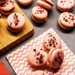 ピンクのマカロン3