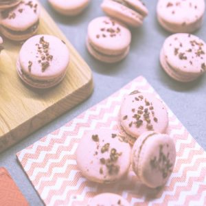 ピンクのマカロン4