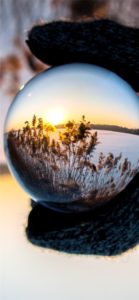 球体の中の冬景色1