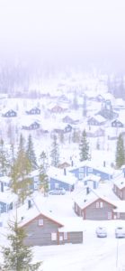 雪が積もった町2