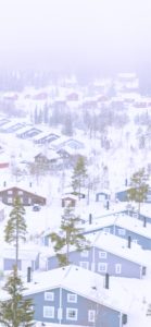 雪が積もった町1