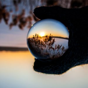 球体の中の冬景色2