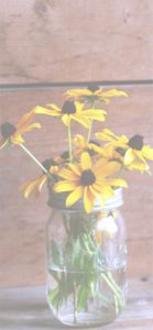 瓶に刺した黄色い花1