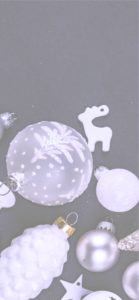 白いツリー飾り1