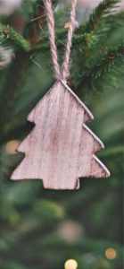 木製のもみの木のツリー飾り4