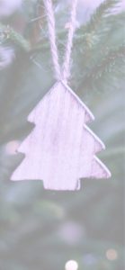 木製のもみの木のツリー飾り3