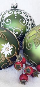 緑色のツリー飾り1