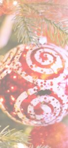 赤いツリー飾り1