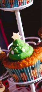 クリスマスツリーのカップケーキ2