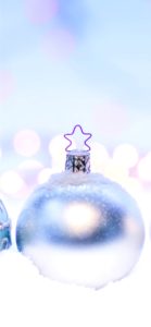 銀色のツリー飾り1