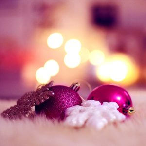 ピンクのツリー飾り2