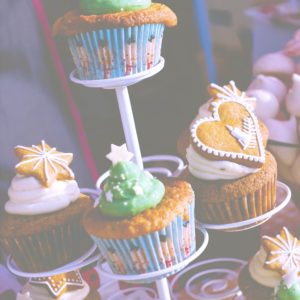 クリスマスのカップケーキ1